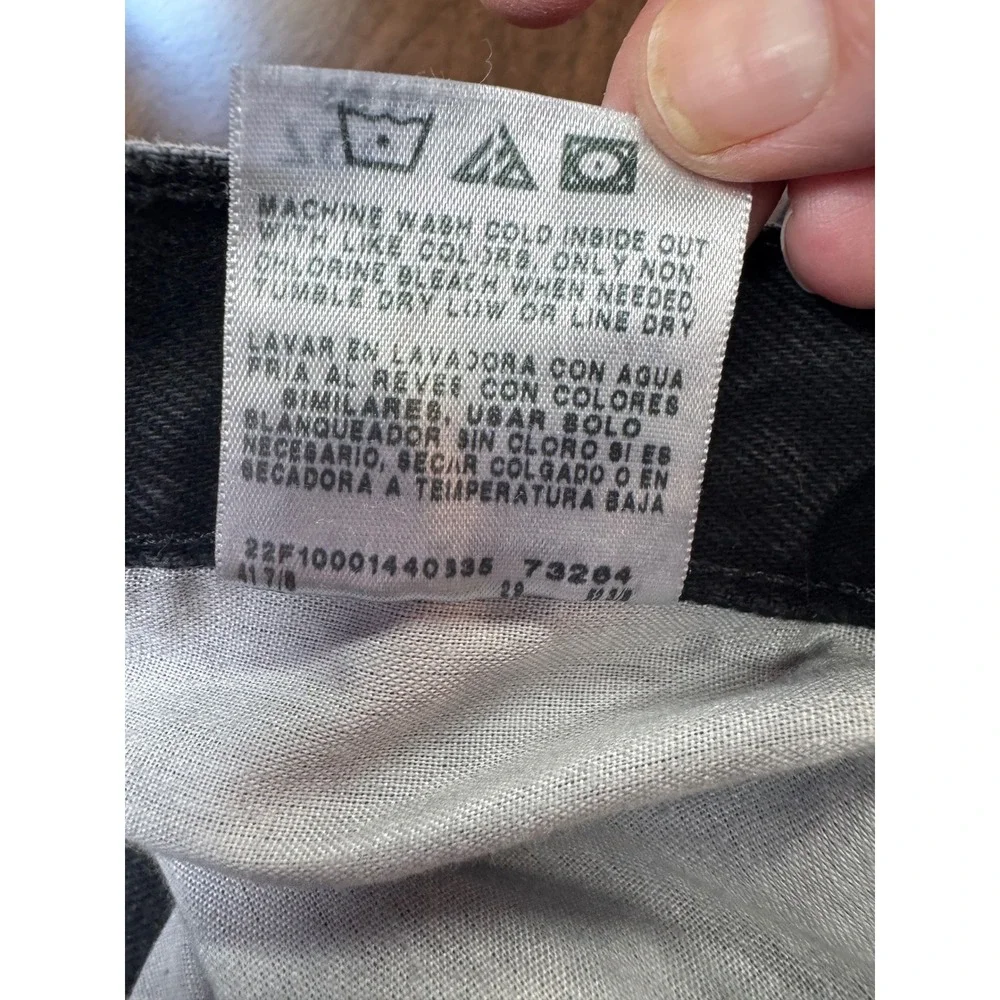Rustler Jeans Black Regular Fit Straight Leg Denim Pants 87634CB 40x29